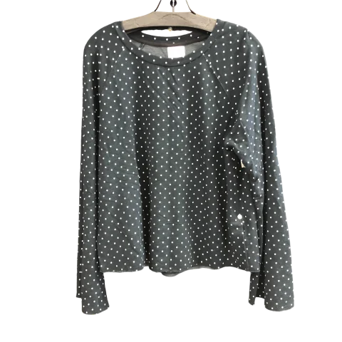 off-the-shoulder women's topsTop Long Sleeve Designer By Sundry In Polkadot Pattern, Size: L