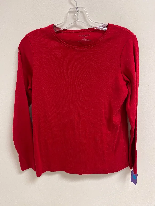 camisoles for womenTop Long Sleeve By Talbots In Red, Size: Petite  M