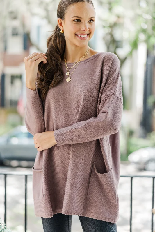 women's stylish topsLoving My Life Taupe Pocket Tunic