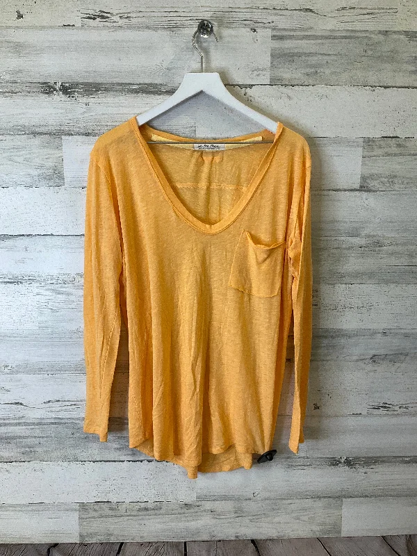 off-the-shoulder women's topsTop Long Sleeve By We The Free In Orange, Size: L