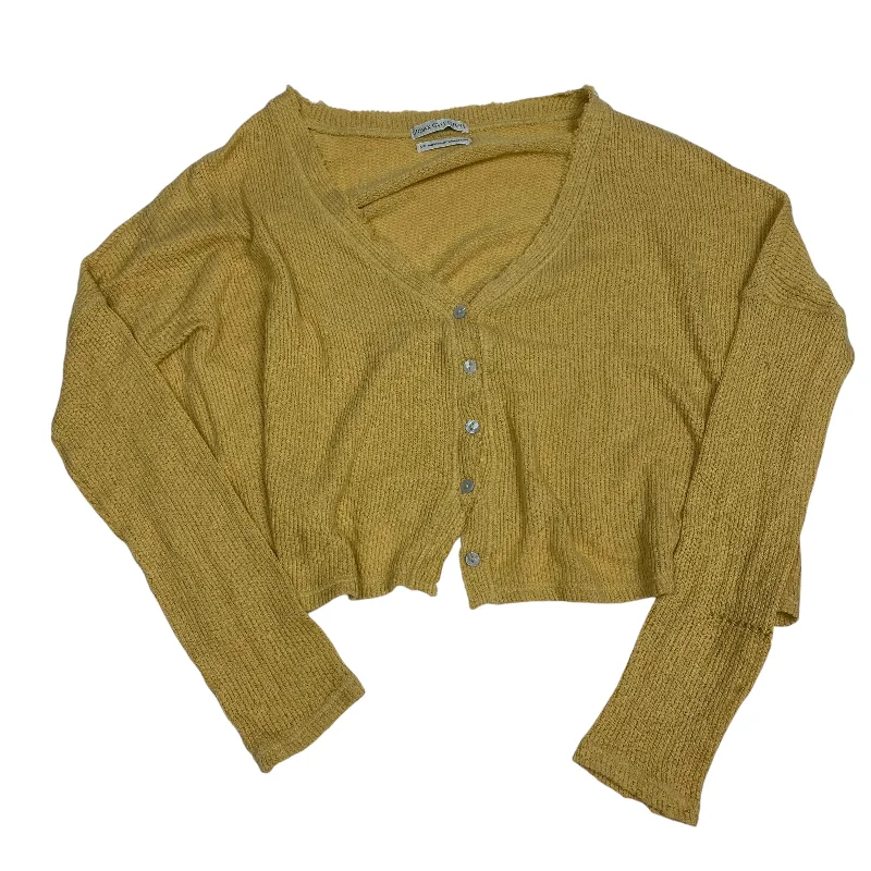 women's tops with cinched waistsTop Long Sleeve By Urban Outfitters In Yellow, Size: S