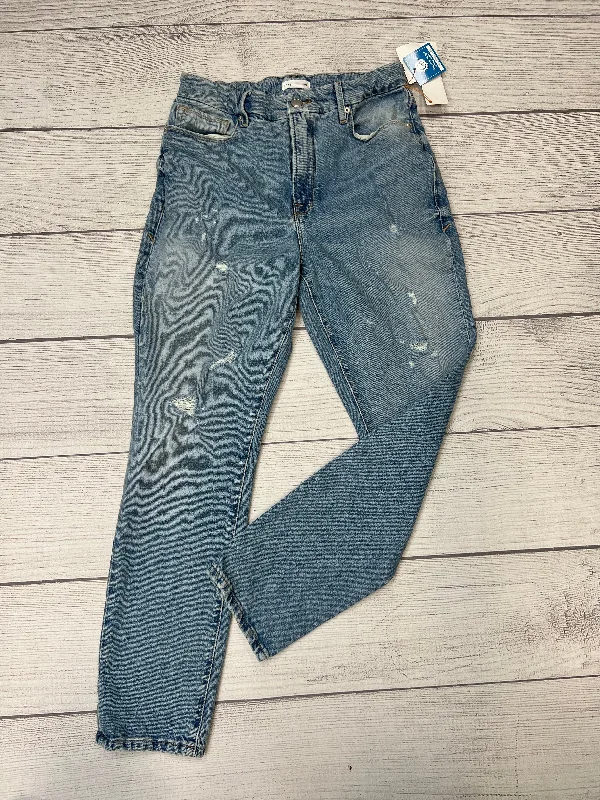 women's distressed denim jeans with holesBlue Jeans Designer Good American, Size 4