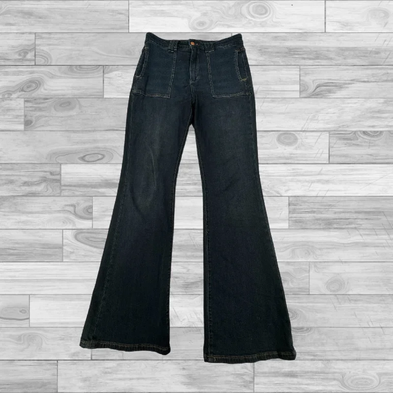 women's denim jeans for a flattering silhouetteDenim Jeans Flared Pilcro, Size 8