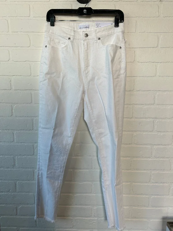 women's grey denim jeansWhite Denim Jeans Skinny Loft, Size 4