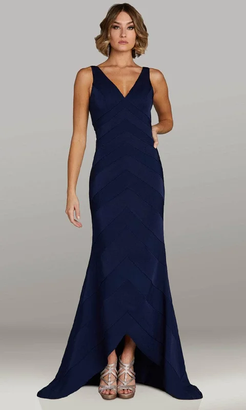 women's limited-edition dressesGia Franco 12424 - Sleeveless High Low Evening Gown