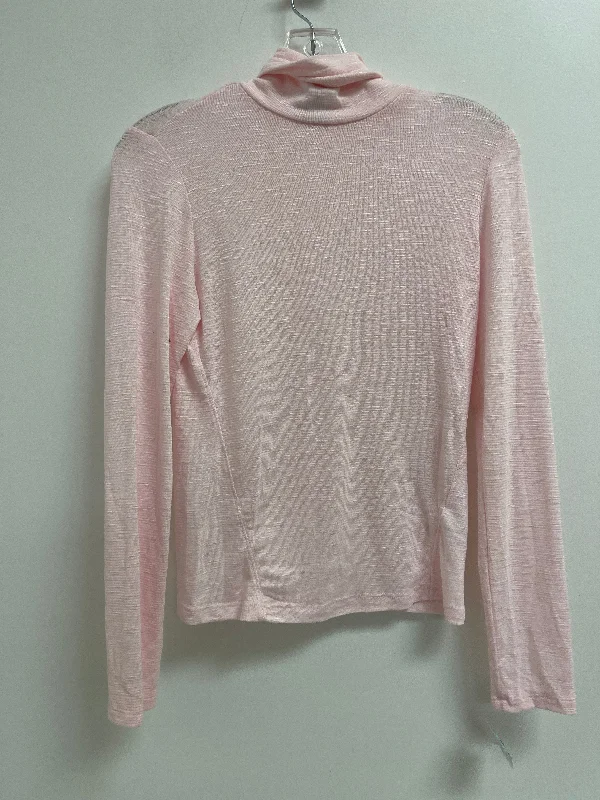 women's tops with embroidery detailsTop Long Sleeve By Universal Thread In Pink, Size: S