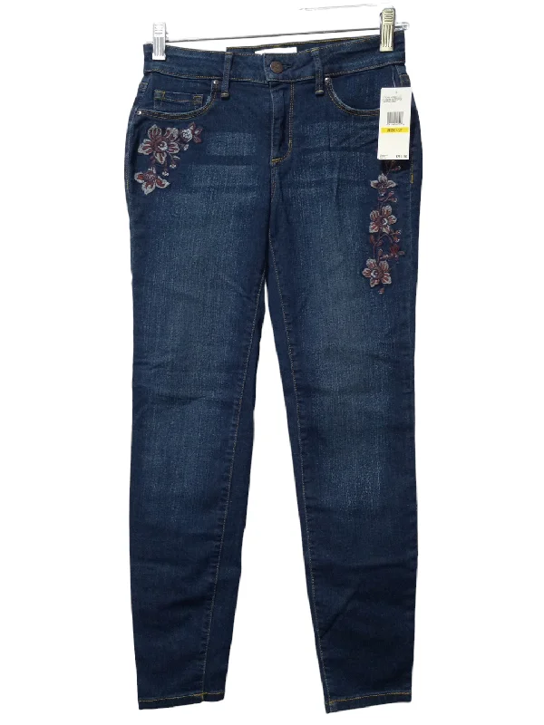 women's mid-rise denim jeansFloral Print Jeans Skinny Jessica Simpson, Size 4