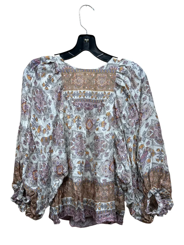 women's tops for fashion-conscious professionalsTop Long Sleeve By Anthropologie In Multi-colored, Size: Xs