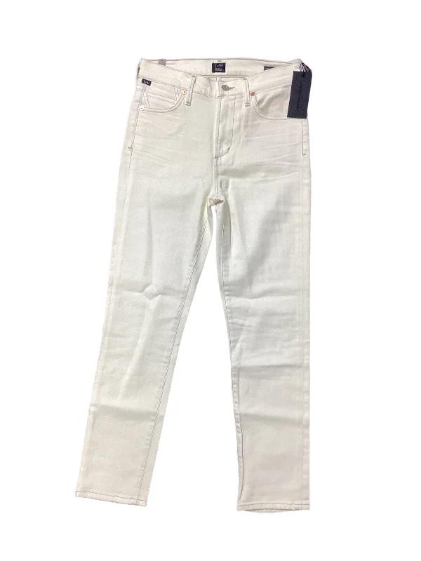 women's denim jeans for special occasionsCream Jeans Straight Citizens Of Humanity, Size 2