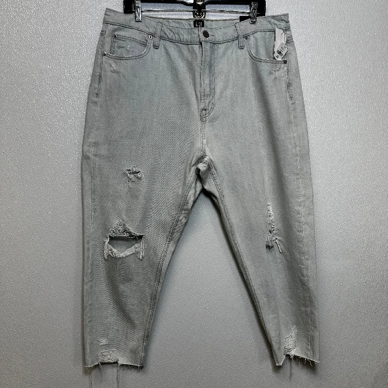 women's denim jeans with belt loopsDenim Jeans Relaxed/boyfriend Gap, Size 16