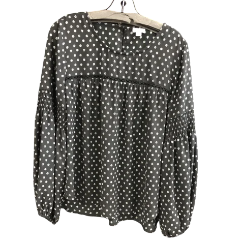 women's tops for those who want to create outfits that are both unique and memorableTop Long Sleeve By Spense In Black & White, Size: L