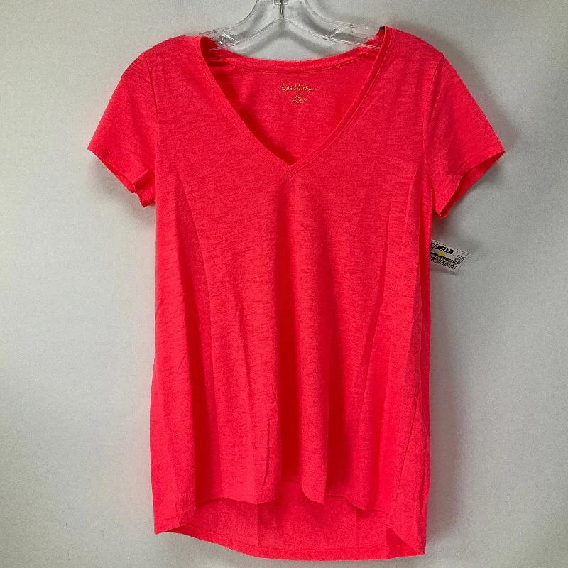 women's tops for those who want to wear pieces that are both functional and fashionableOrange Top Short Sleeve Lilly Pulitzer, Size Xs