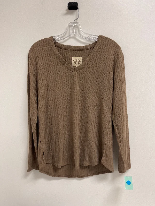 women's tops for those who want to create outfits that are both unique and memorableTop Long Sleeve By Clothes Mentor In Brown, Size: S