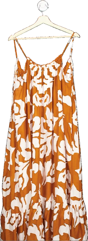 Sequined DressAnthropologie Orange The Malika Cover-up Maxi Dress UK S