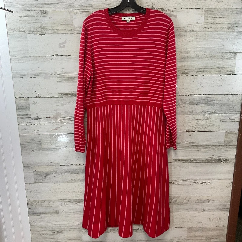 women's wrap dressesDress Casual Maxi By Boden In Red, Size: 2x