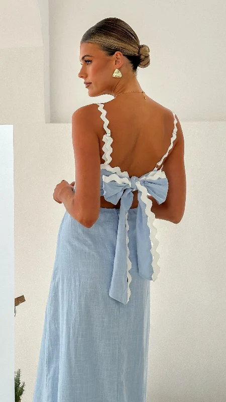 Petite DressFiora Maxi Dress - Baby Blue