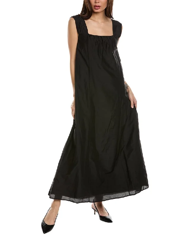 Shift DressMerlette Rossetti Silk-Blend Maxi Dress