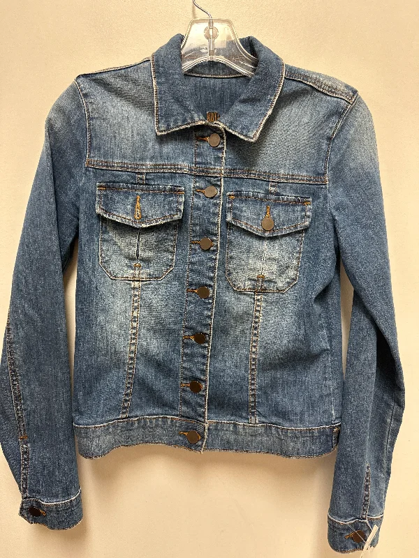 luxury women's coatsJacket Denim By Kut In Blue Denim, Size: S