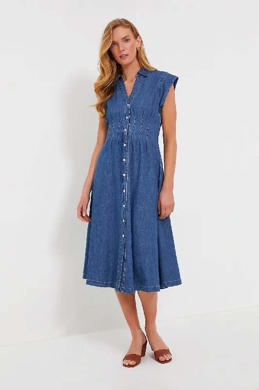 women's short-sleeved dressesCornflower Ruben Midi Dress