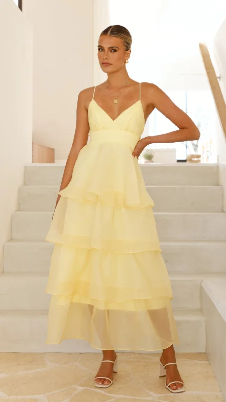 women's mini dressesShayla Maxi Dress - Yellow