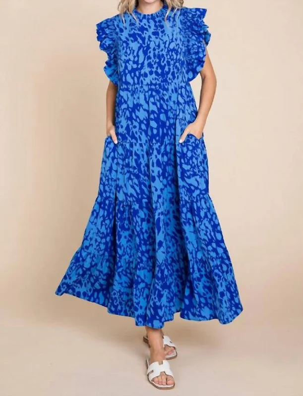 women's flowy dressesBetty Maxi Dress In Blue