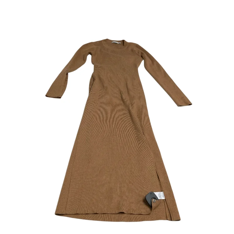 women's travel dressesDress Casual Maxi By Lush In Tan, Size: M