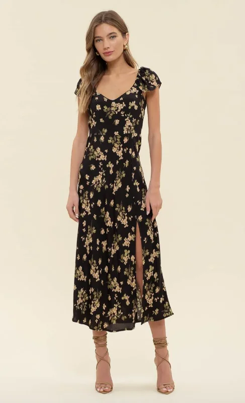 women's ethical fashion dressesFloral Grace Midi Dress