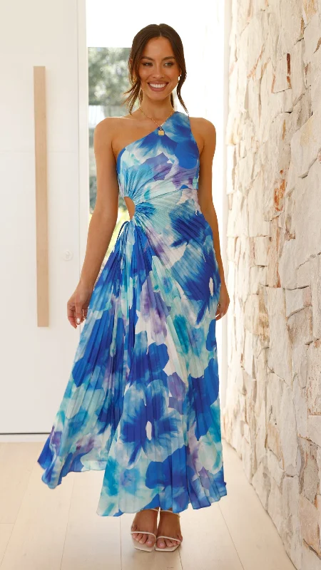 women's formal dressesLaken Maxi Dress - Blue Floral