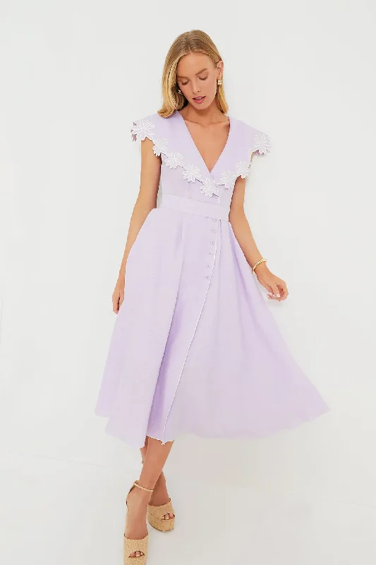 Satin DressLilac Casey Midi Dress