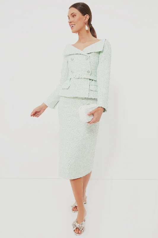 Shift DressMint Boucle Tailored Midi Dress