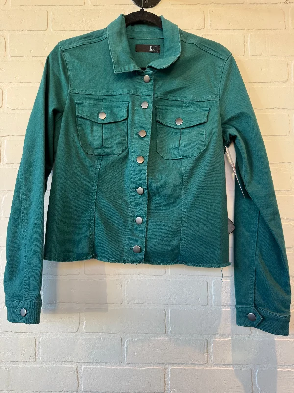 women's coats for those who seek both warmth and flairJacket Denim By Kut In Green Denim, Size: L