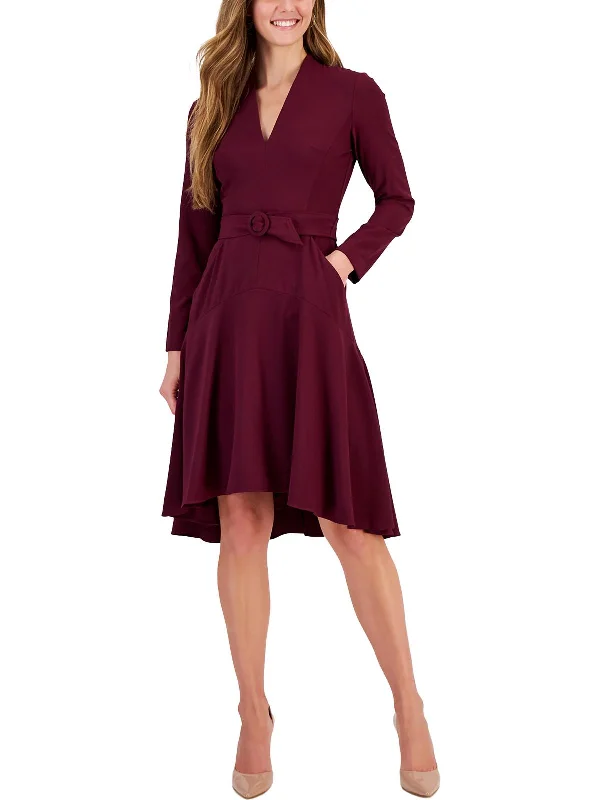 women's luxury dressesWomens Asymmetric Mini Fit & Flare Dress