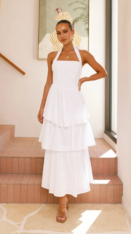 Sleeveless DressDanais Maxi Dress - White