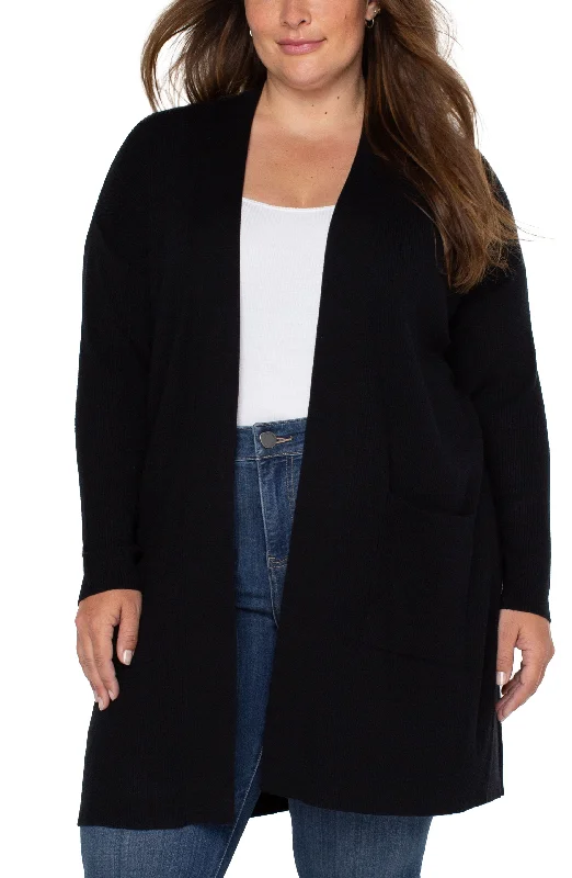 women's timeless pantsOPEN FRONT CARDIGAN SWEATER