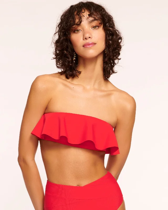 women's bodycon dressesCecile Strapless Ruffle Bikini Top