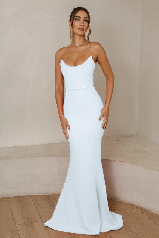 women's custom dressesCeline Gown - White