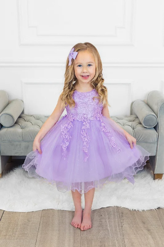 Formal DressDeluxe Lavender Sparkle Dress