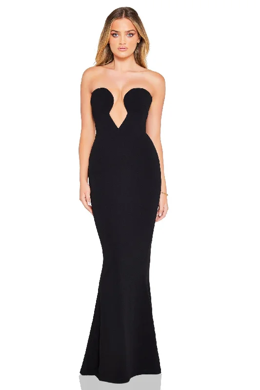 Peplum DressNookie Minx Gown - Black