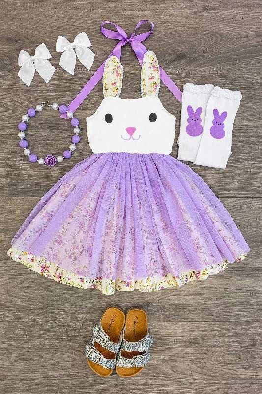 women's spaghetti strap dressesPurple Bunny Halter Tutu Dress